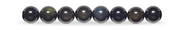Rainbow obsidian beads